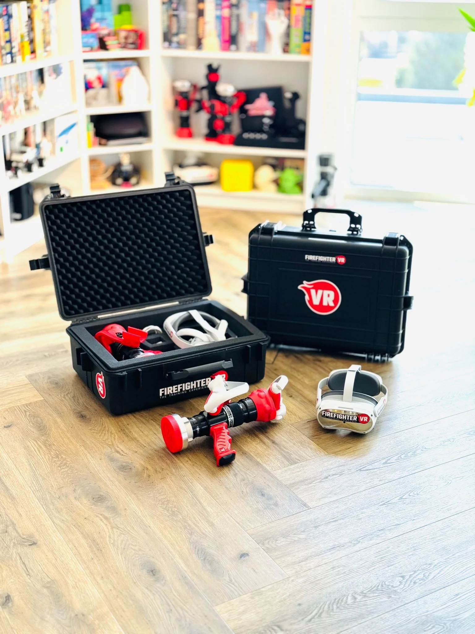 FirefighterVR mobiles All-in-One Kofferset mit VR-Brille und Zubehör