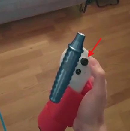 Brandherd mit Joysticks verschieben und drehen