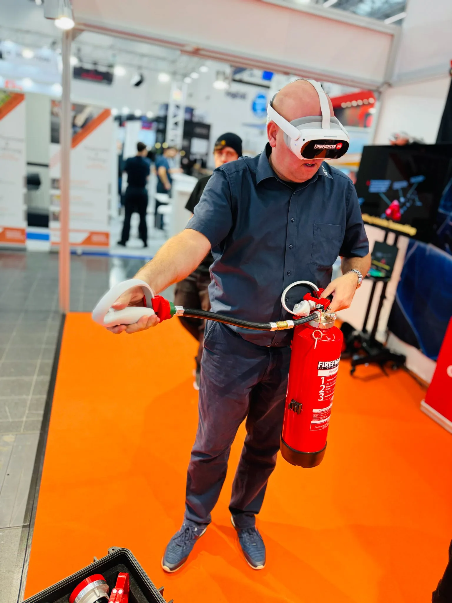 VR Feuerlöscher Training – AR-Modus in echten Räumen