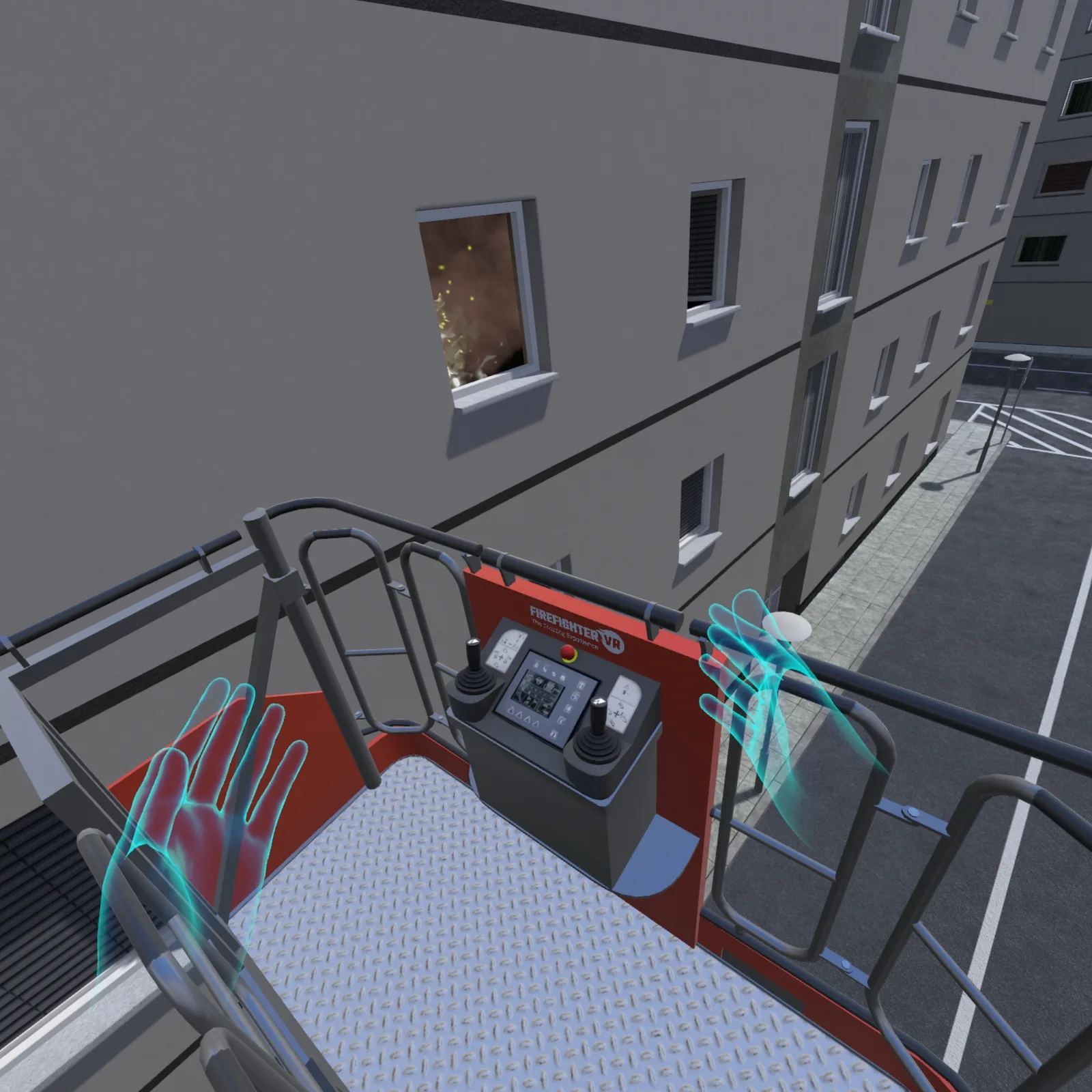 VR Drehleiter Training – Korb positionieren