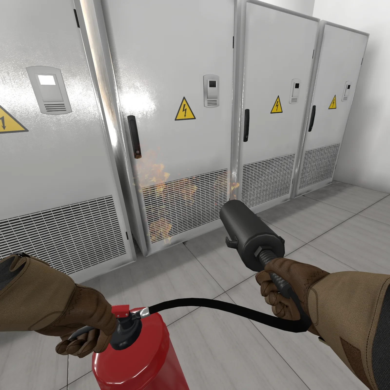 VR Elektronikbrand Training – Stromversorgung unterbrechen