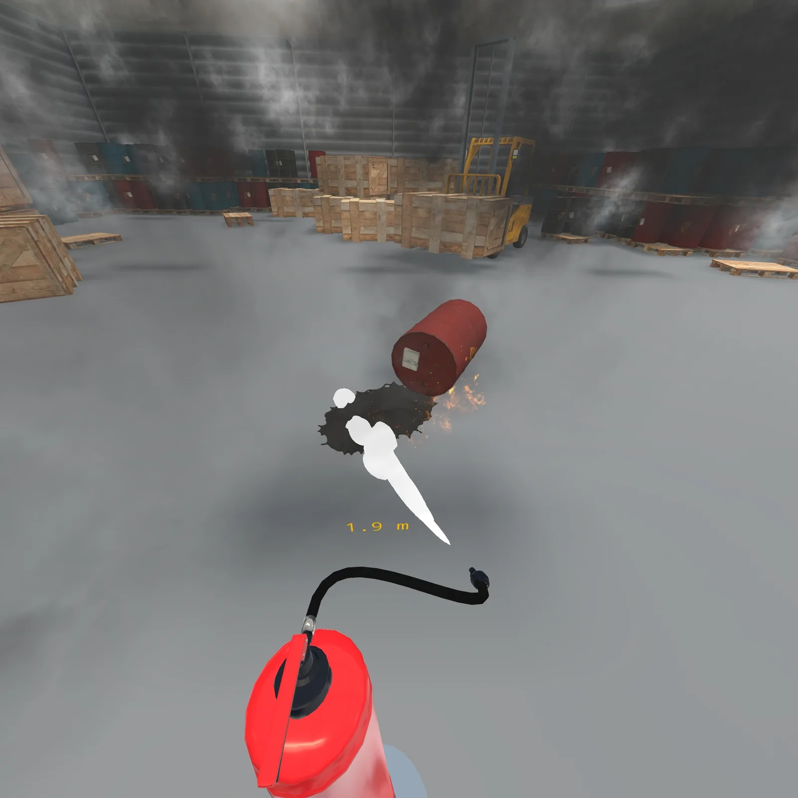 VR Feuerlöscher Training – Fettbrand in der Küche
