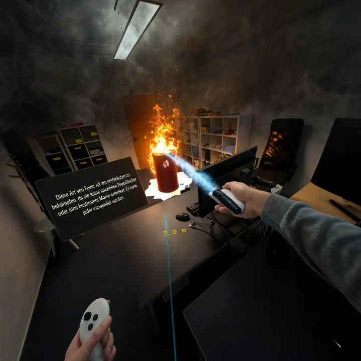 VR Feuerlöscher Training – Brandschutzunterweisung