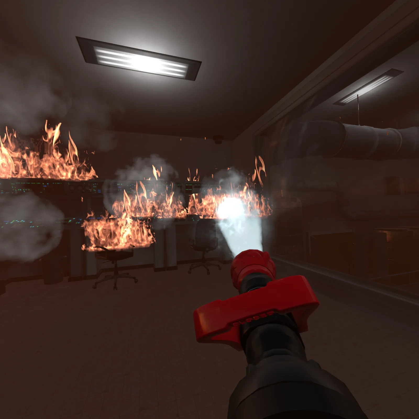 VR Flashover Training – Rauchschicht-Beobachtung