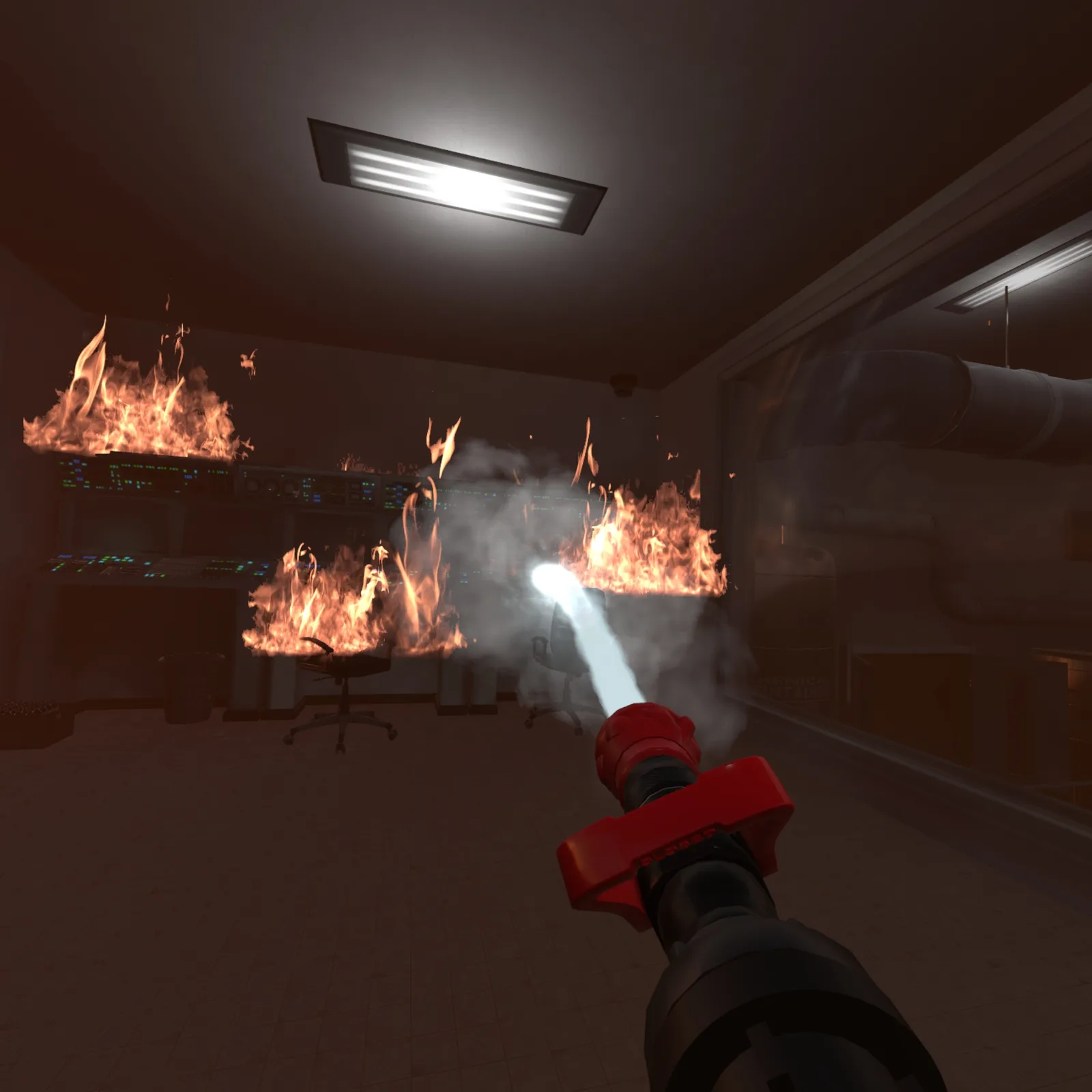 VR Flashover Training – Flashover-Moment in VR
