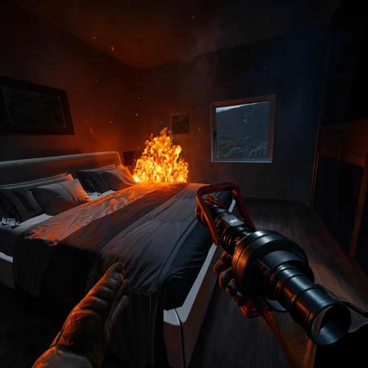 VR Innenbrand Training – Atemschutz im verrauchten Wohnhaus