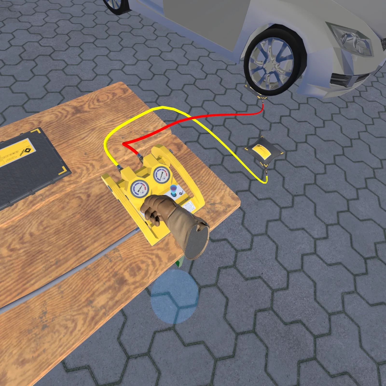 VR Notfallpneumatik Training – Fahrzeug aufschneiden