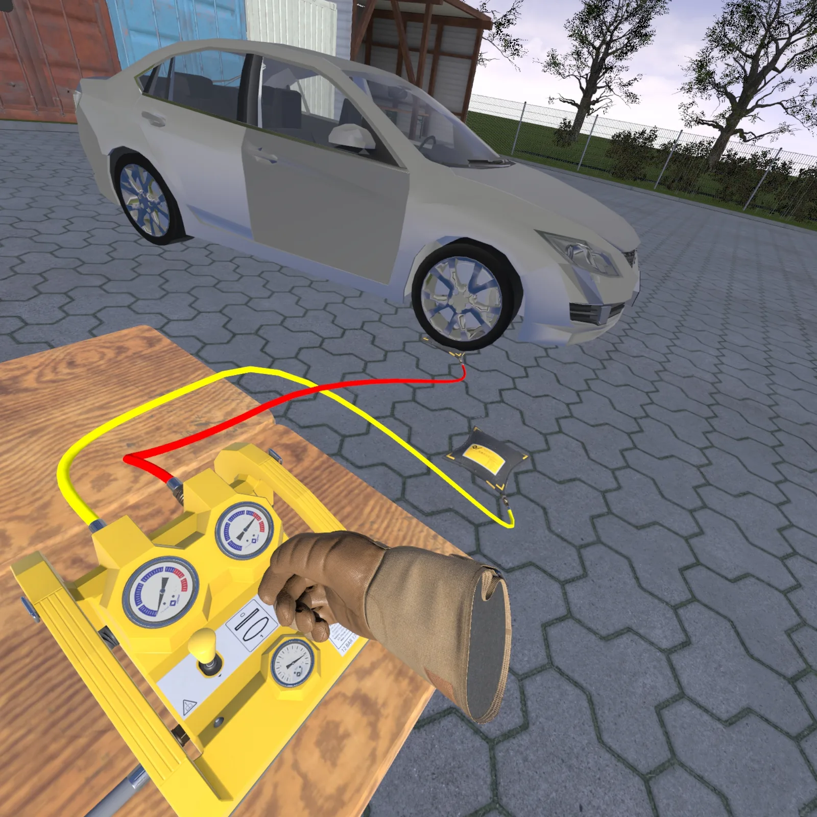 VR Notfallpneumatik Training – A-Säule durchtrennen