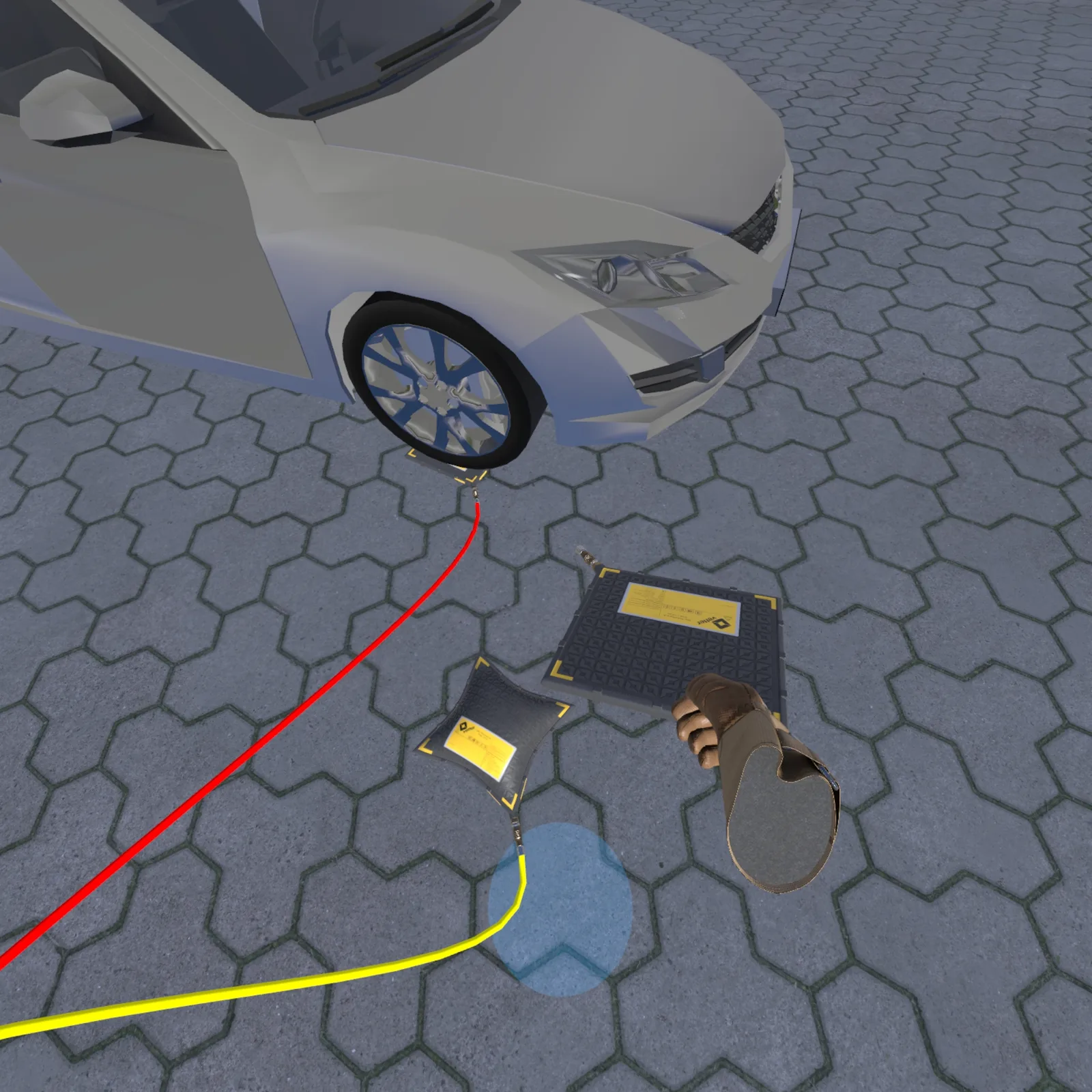 VR Notfallpneumatik Training – Stabilisierung des Fahrzeugs