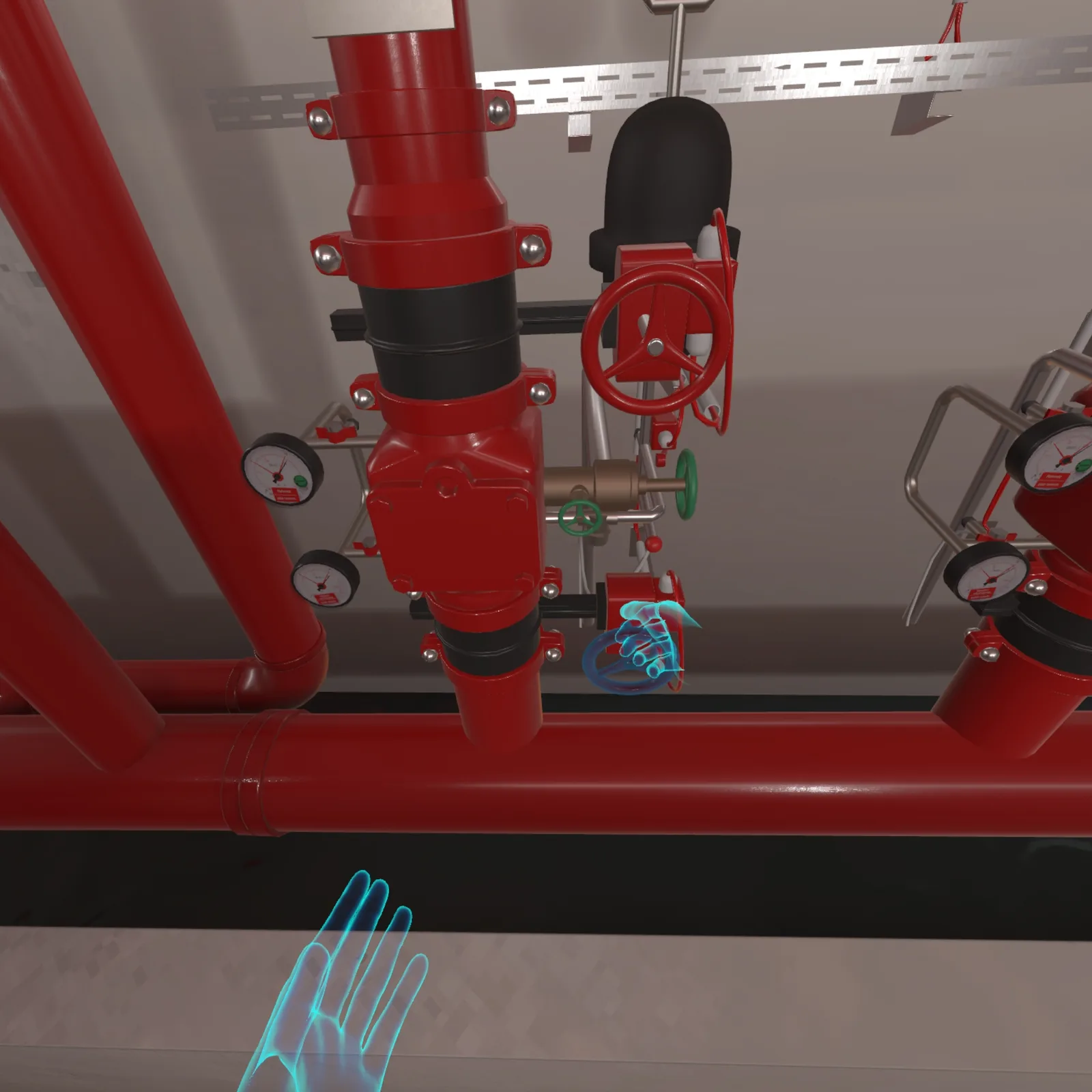 VR Sprinklerwartung Training – Wartungsprotokoll führen