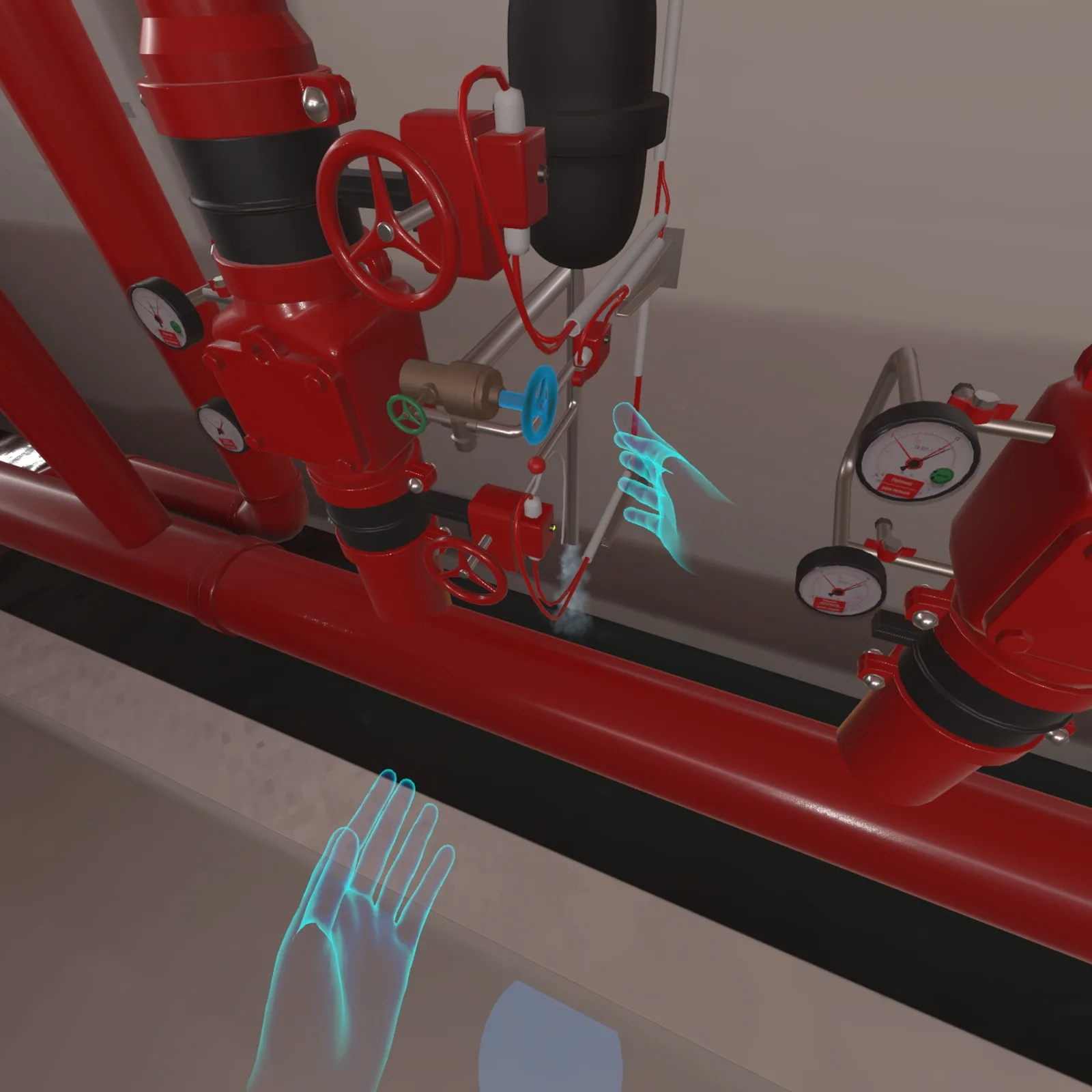 VR Sprinklerwartung Training – Funktionsprüfung durchführen