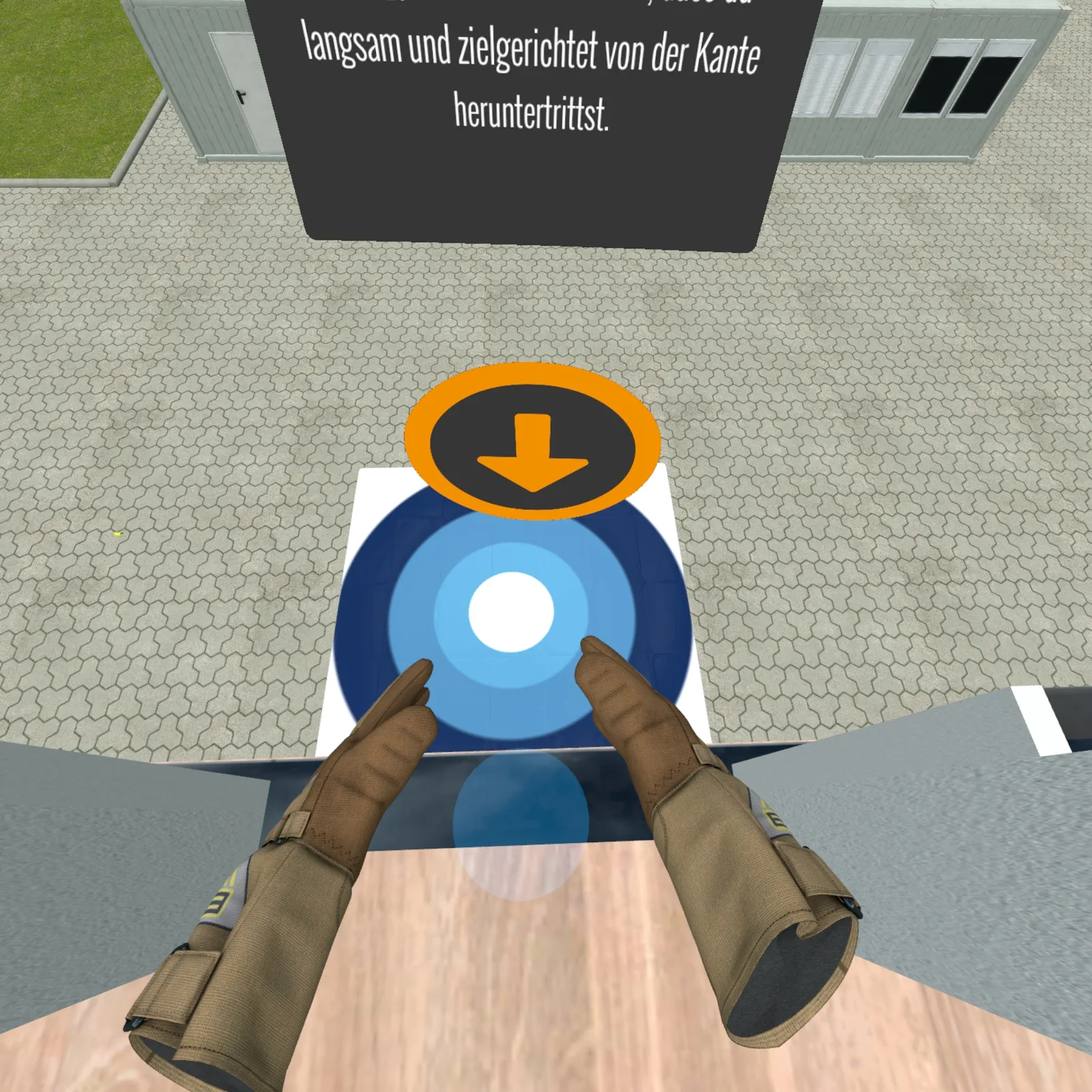 VR Sprungkissen Training – Sicherung der Aufprallzone