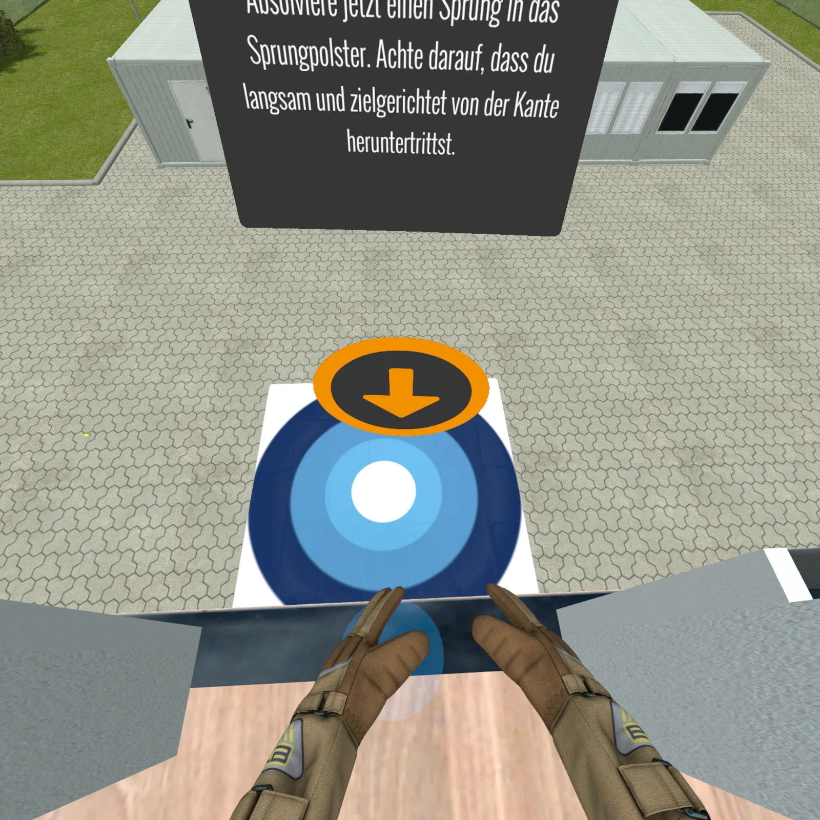 VR Sprungkissen Training – Kommunikation mit Person