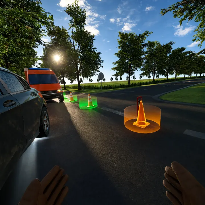 VR Unfallsicherung Absicherung Einsatzstelle