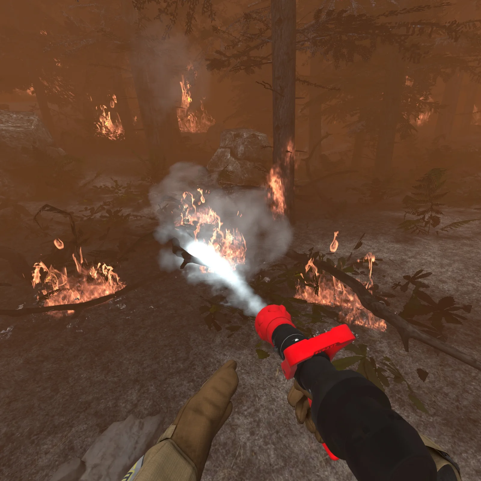 VR Waldbrand Training – Waldbrand Ausbreitung